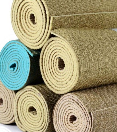 Fig 21 Organic yoga mats jute