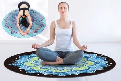 Figure 19 Round yoga mat in action