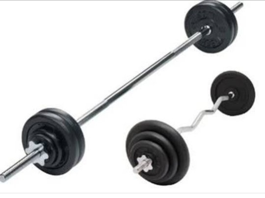 Figure 6 Straight vs curl bar