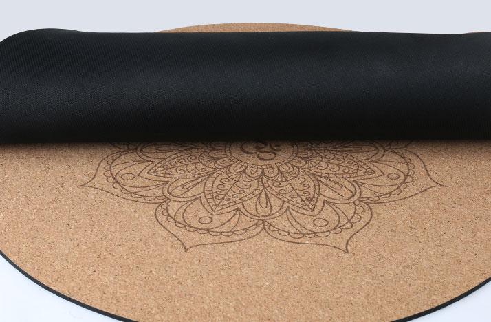 Figure 8 Cork Round Yoga Mat