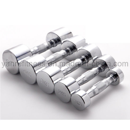 Figure 8 Chrome Plated Commercial Dumbbells by Yanre Fitness