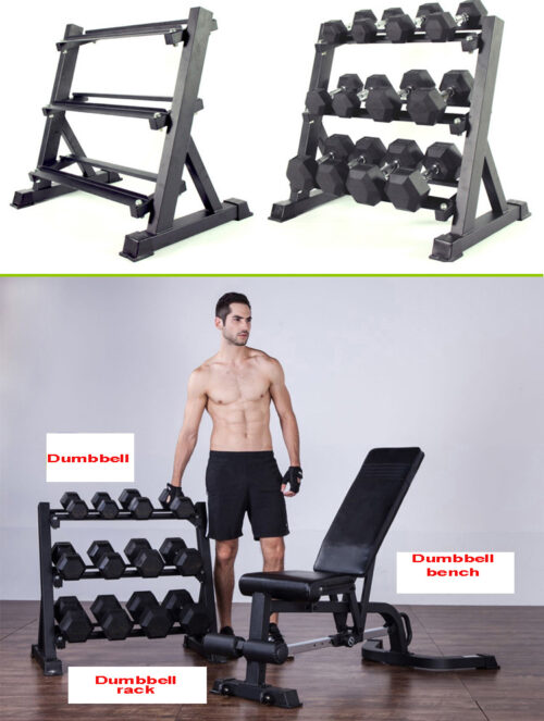 2 dumbbell rack gym fitness equipment yanrefitness