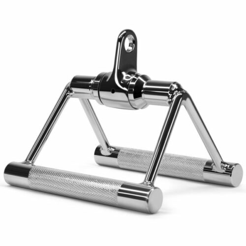 Double-D Row Handle, Stainless Steel with Fully Knurled Grip Cable Attachment