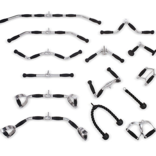 Rubber Pro Grip Revolving Curl Bar Cable Attachment