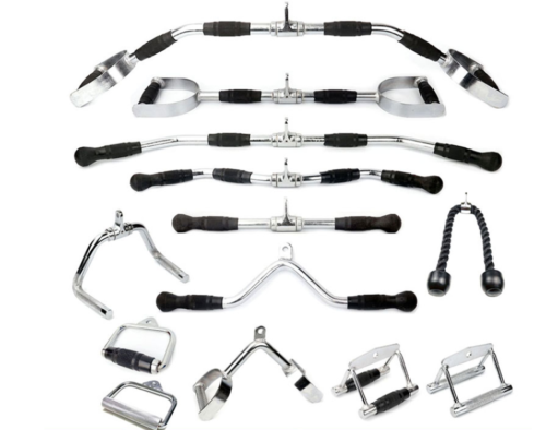 Multifunction Narrow Tricep Seated Row Bar Handle Cable Attachment 8 Cable attachment CA20 gym fitness equipment detail 5 yanrefitness