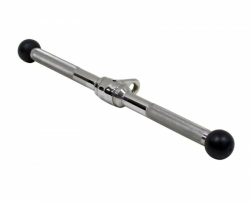 Rotating Straight Bar, 19.5” Non-Slip LAT Pull-Down Bar 6 Cable attachment CA31 gym fitness equipment detail 1 yanrefitness