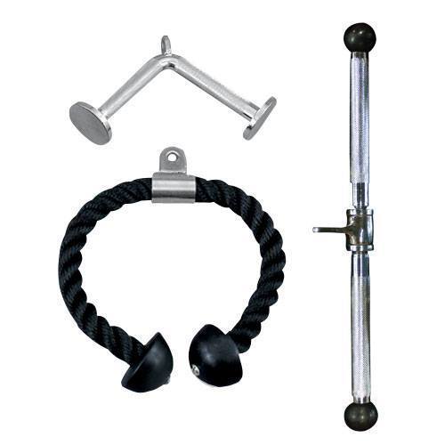 Rotating Straight Bar, 19.5” Non-Slip LAT Pull-Down Bar 7 Cable attachment CA31 gym fitness equipment detail 2 yanrefitness
