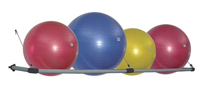 Fig 15 A wall mounted exercise ball gym storage rack