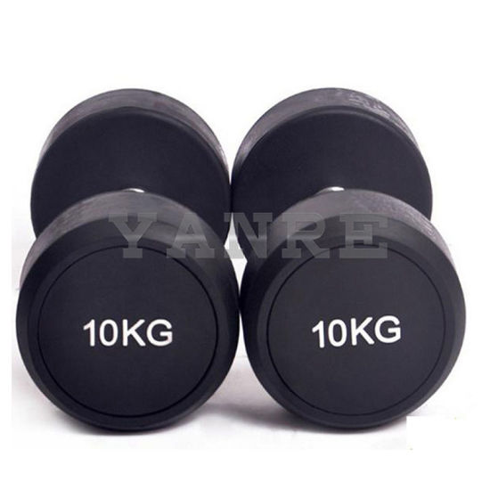 Figure 1 Fixed Weight Rubber Dumbbell by Yanre Fitness