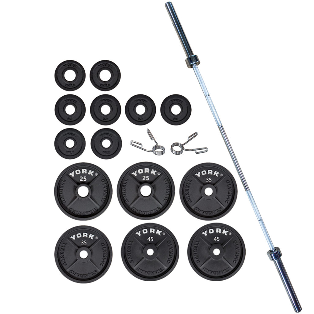 Figure 1 Parts of a barbell set