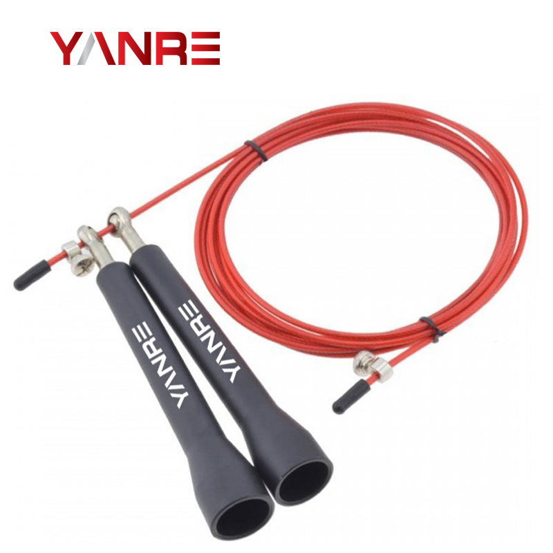 Wholesale Skipping Jump Rope 38 Figure 12 PVC Coated cable Skipping Rope by Yanre Fitness