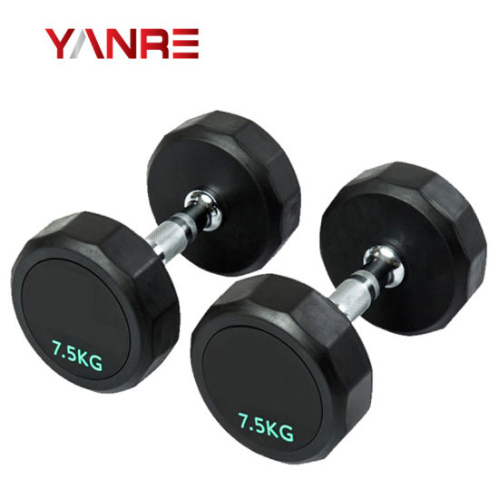 Figure 17 Premium Quality Rubber Dumbbell Export by Yanre Fitness