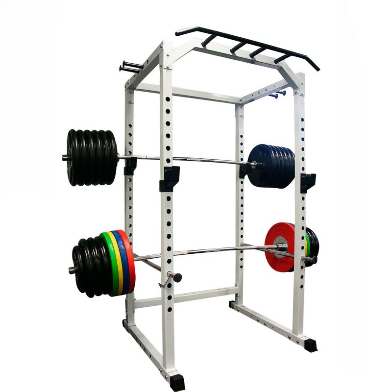 Figure 19 Loaded barbells on a rack