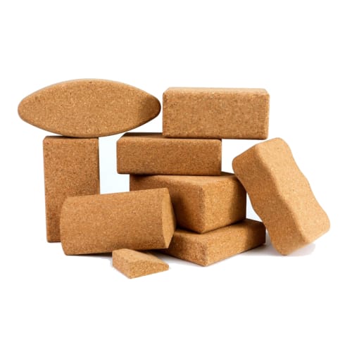Wholesale Cork Yoga Blocks 6 Figure 2 Different sized cork yoga blocks