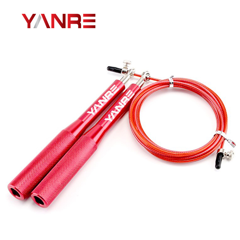 Wholesale Speed Jump Rope 5 Figure 3 Coated cable speed jump rope by Yanre Fitness