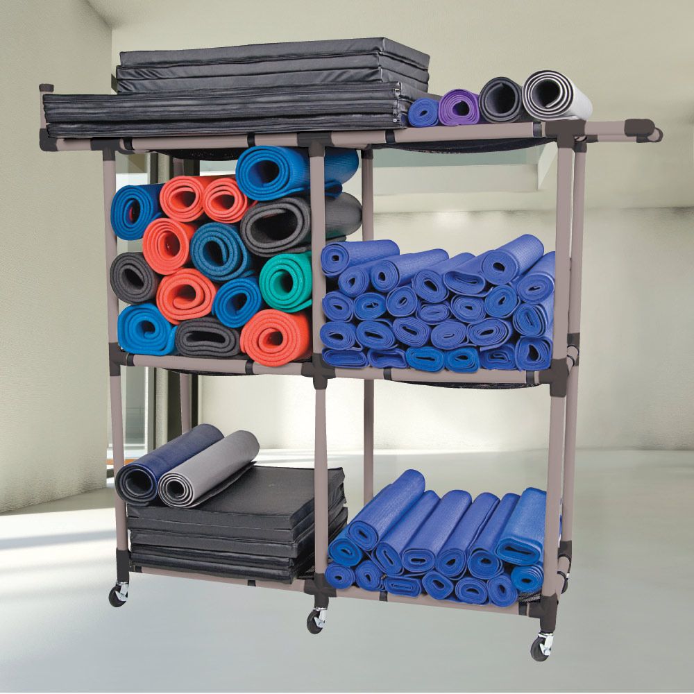 Gym Mat Racks 10 Figure 6 Multi purpose gym mat storage rack