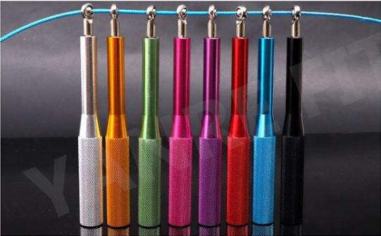 Wholesale Speed Jump Rope 35 Figure 8 Speed jump rope handles with grooves by Yanre Fitness