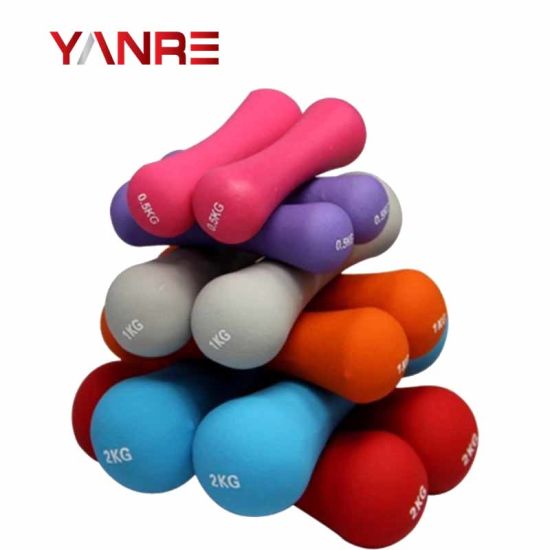 Figuur 12 Neopreen dumbbells van Yanre Fitness